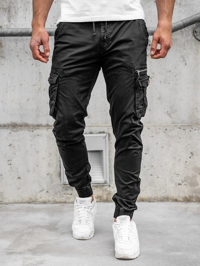 Men's Cargo Joggers Black Bolf CT6702