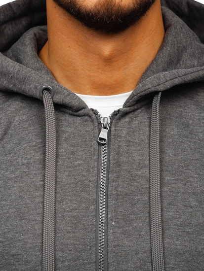 Men's Zip Hoodie Anthracite Bolf 2008
