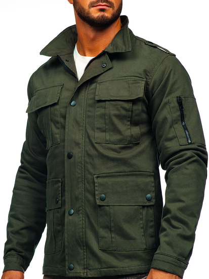 Men's Lightweight Cotton Jacket Khaki Bolf 10290