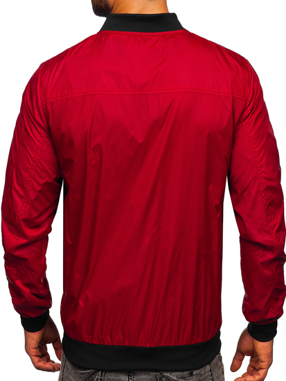 Men's Lightweight Bomber Jacket Claret Bolf 5M708