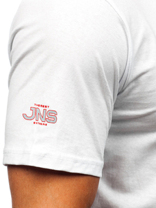 Men's Cotton Printed T-shirt White Bolf 14741