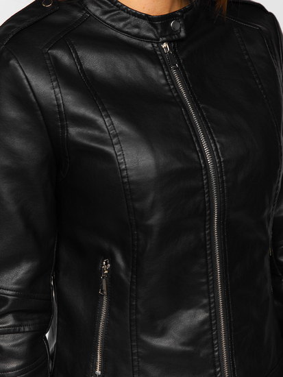 Women's Leather Jacket Black Bolf 11Z8050
