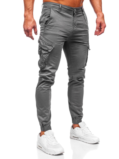 Men's Cargo Joggers Grey Bolf SK850