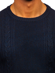 Men's Jumper Navy Blue Bolf H1937