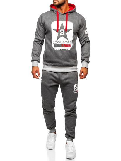 Men's Tracksuit with Hood Graphite Bolf 8C59