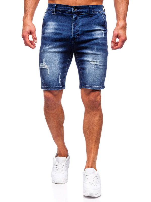 Men's Denim Shorts Navy Blue Bolf MP0036BS