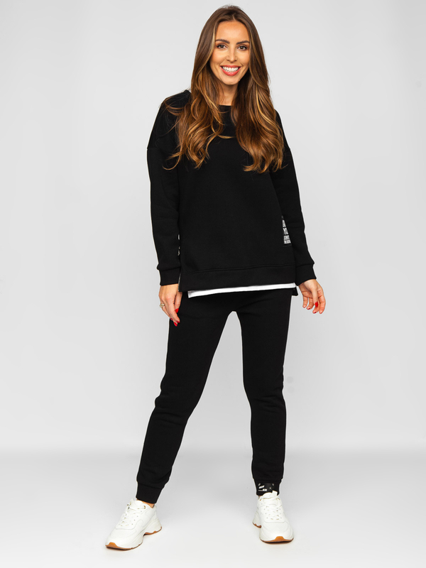 Women's 2-Piece Tracksuit Black Bolf T2247