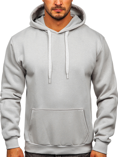 Men's Kangaroo Hoodie Grey Bolf 1004