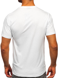 Men's Cotton Printed T-shirt White Bolf 5064