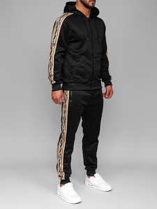 Men's Tracksuit with hood Black Bolf 3A167