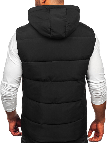 Men’s Thick Gilet with hood Black Bolf 57M7508