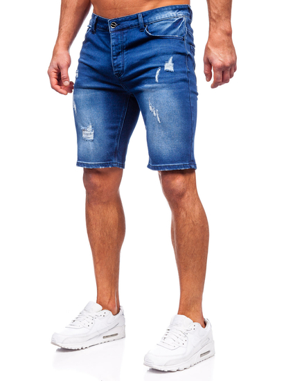 Men's Denim Shorts Navy Blue Bolf MP0061BS