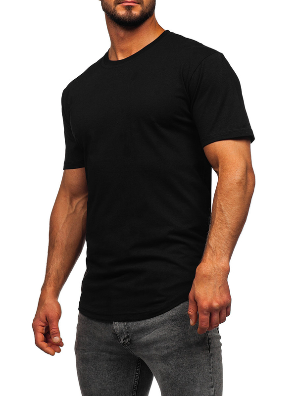 Men's Longline Basic T-shirt Black Bolf 14290