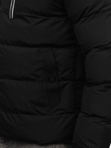 Men's Quilted Winter Jacket Black Bolf 27M8112