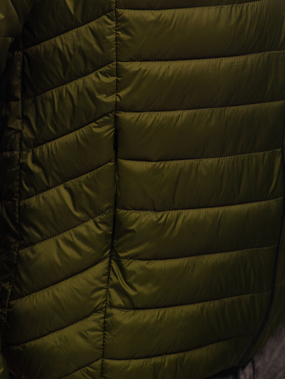 Men's Quilted Lightweight Jacket Green Bolf 13021