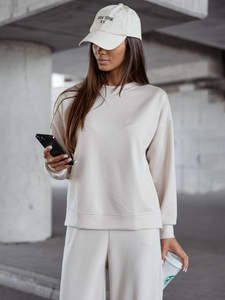 Women’s 2-Piece Sport Outfit masełko Beige Bolf 821111