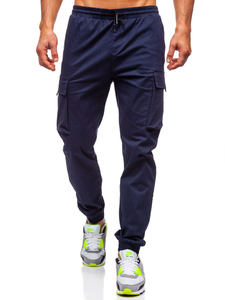 Men's Cargo Joggers Navy Blue Bolf 701