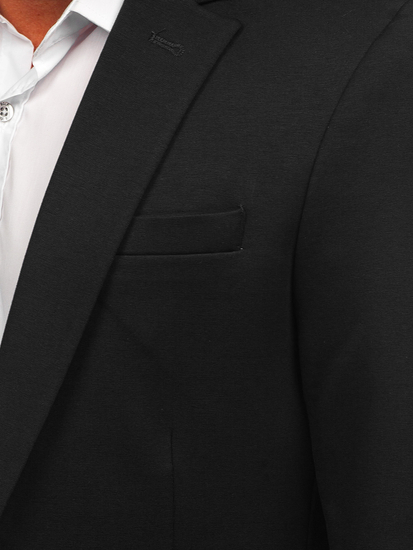 Men’s Elegant Suit Jacket Black Bolf 1652A