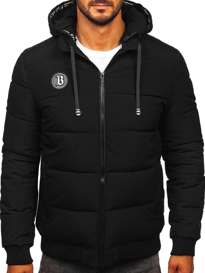 Men’s Quilted Winter Jacket Black Bolf 31M5026