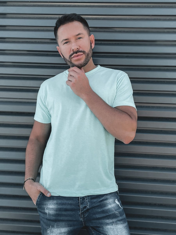 Men's Basic Cotton T-shirt Mint Bolf 192397A