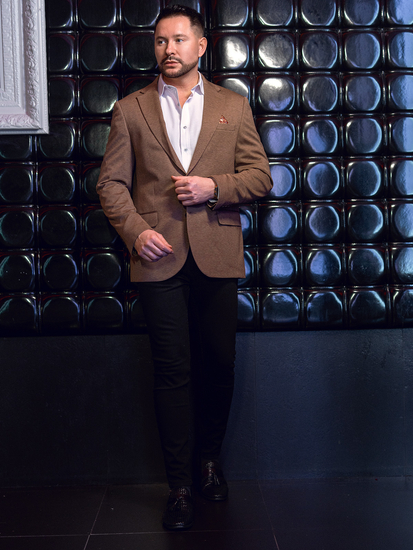 Men’s Casual Blazer Brown Bolf 24401-1