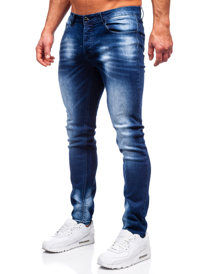 Men's Jeans Regular Fit Navy Blue Bolf MP019BS