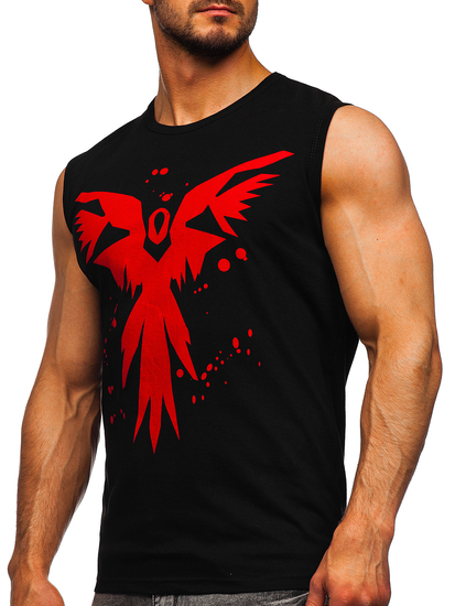 Men's Printed Tank Top Black Bolf 14804