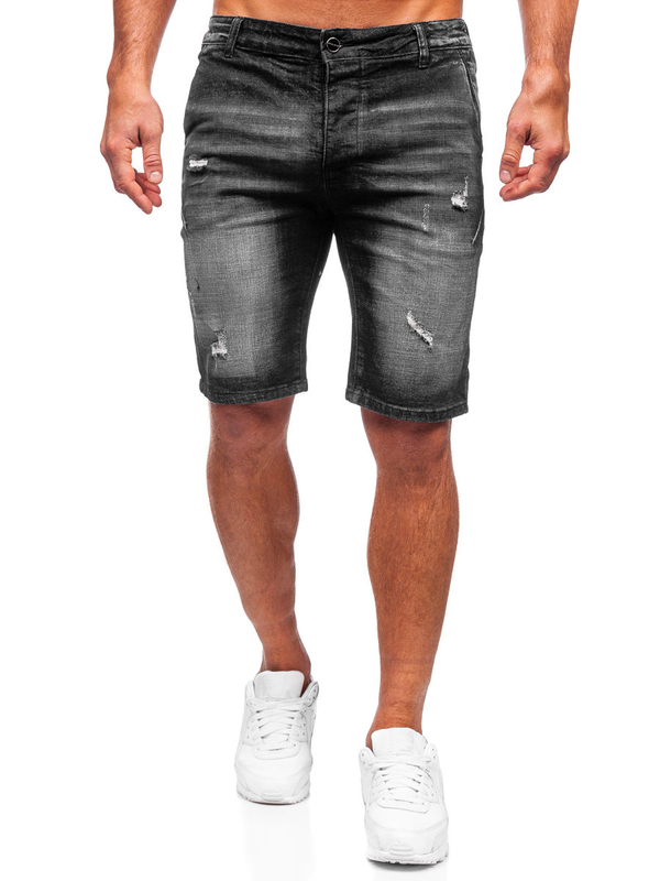 Men's Denim Shorts Black Bolf MP0042N