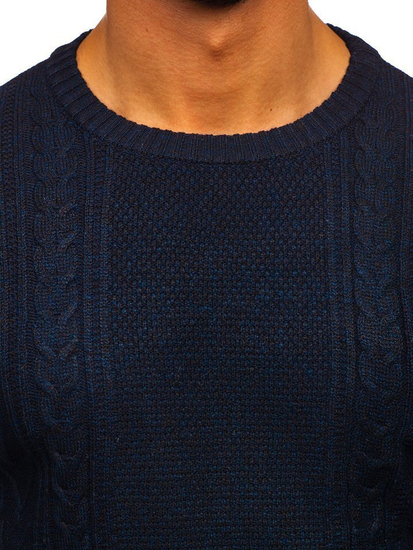 Men's Jumper Navy Blue Bolf H1937