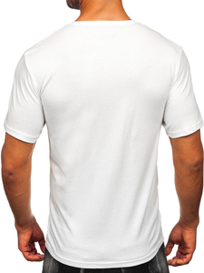 Men's Cotton Printed T-shirt White Bolf MPO3497
