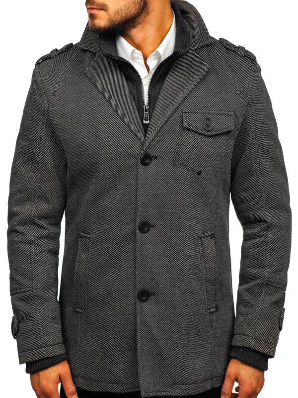 Men’s Winter Coat Grey Bolf 88801