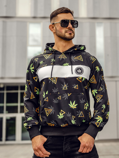 Men's Printed Hoodie Black Bolf HM631A