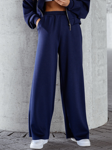 Women’s 2-piece Zip Butter Sport Outfit Navy blue Bolf 821109