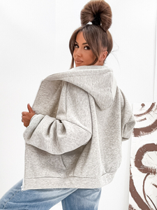 Women's Warm Butterfly Hoodie Heathered Bolf 821112