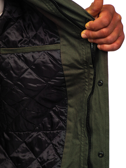 Men's Lightweight Cotton Jacket Khaki Bolf 10290