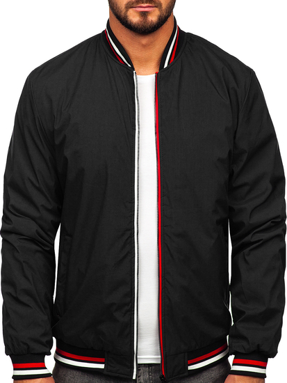 Men's Lightweight Bomber Jacket Black Bolf 84M3001
