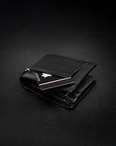 Men's Leather Wallet Black 12229