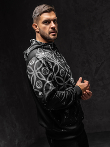 Men's Zip Hoodie Black Bolf 27B8122A1