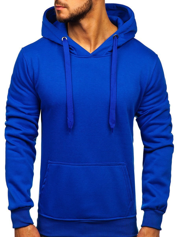 Men's Kangaroo Hoodie Royal Blue Bolf 2009
