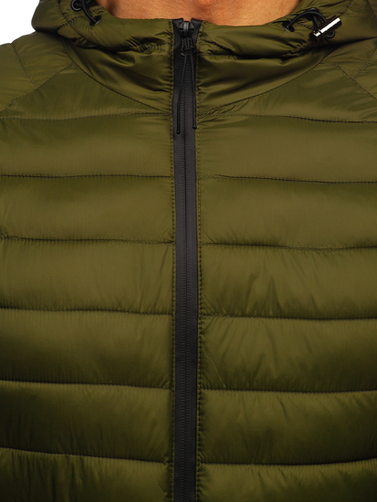 Men's Quilted Lightweight Jacket Green Bolf 13021