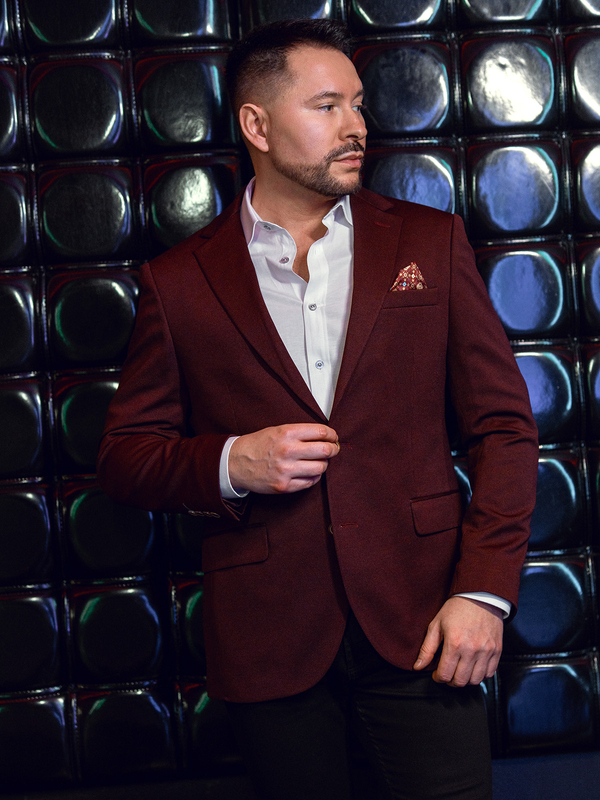 Men’s Casual Blazer Claret Bolf 24401-1