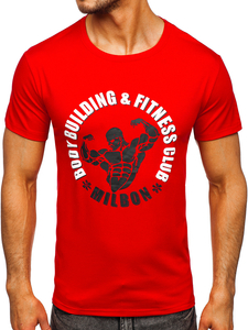 Men's Printed T-shirt Red Bolf Y70015