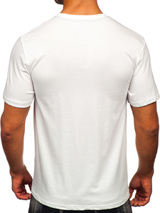 Men's Cotton Printed T-shirt White Bolf MPO3559