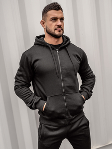 Men's Tracksuit with Hood Black Bolf 10386
