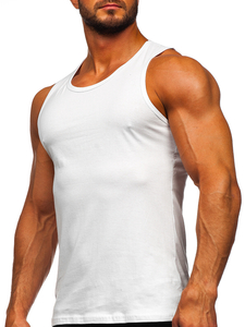 Men's Basic Tank Top White Bolf 1205-1