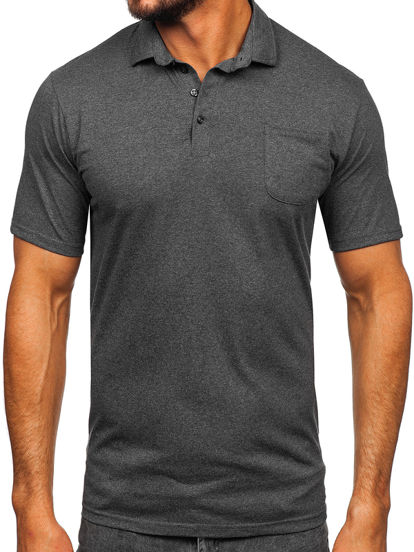 Men's Cotton Polo Shirt Graphite Bolf 143006