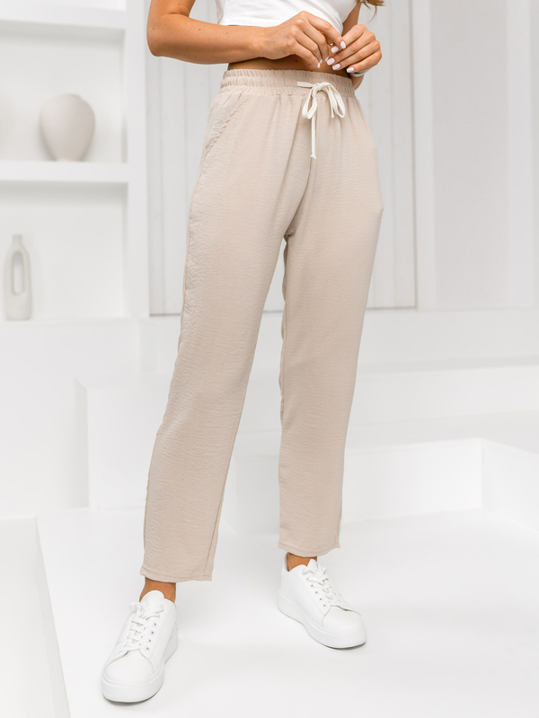 Women’s Textile Pants Beige Bolf W7920