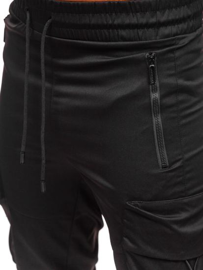 Men’s Cargo Joggers Black Bolf HSS299