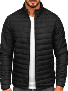 Men's Quilted Lightweight Jacket Black Bolf R9002