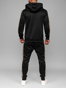 Men's Tracksuit with hood Black Bolf 3A167